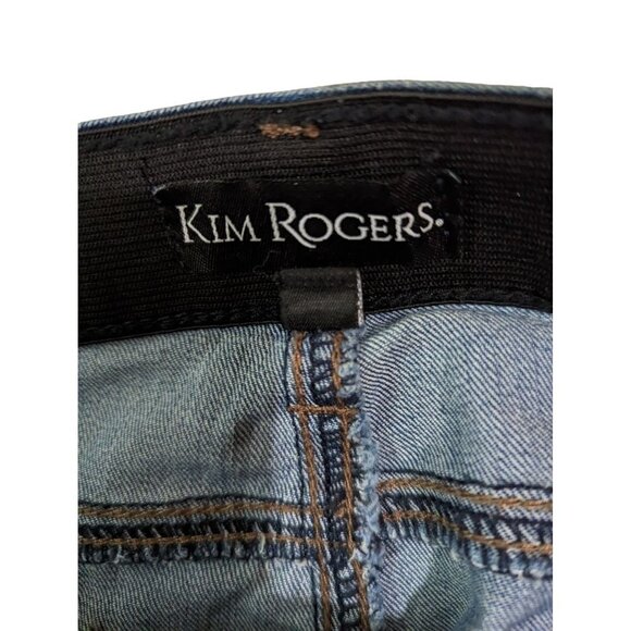 NWT Kim Rogers jeans size 14 straight leg tummy control stretch  Lycra - Picture 9 of 10